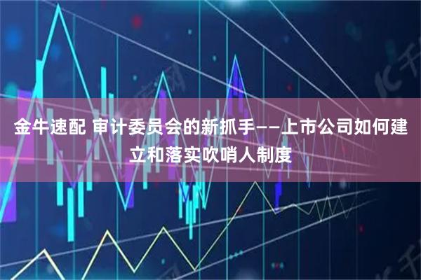 金牛速配 审计委员会的新抓手——上市公司如何建立和落实吹哨人制度
