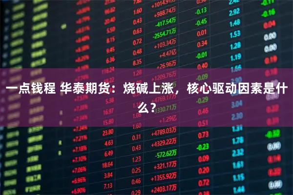 一点钱程 华泰期货：烧碱上涨，核心驱动因素是什么？